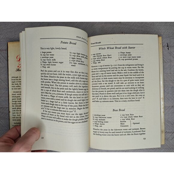 Our Daily Bread Cookbook By Stella Standard Bread Baking Whole Grain Recipes - Picture 8 of 10